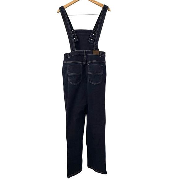 Hell Bunny Women's Bib Overalls Jeans Small Blue Stretch - Picture 16 of 16